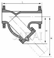 法兰连接Y型过滤器