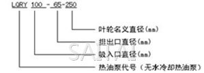 LQRY导热油泵型号说明